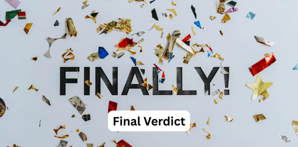 Final Verdict